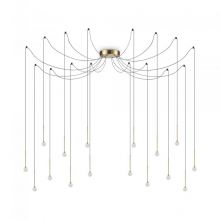 Lucciola lampa wisząca mosiężna 16x4W led E14 3000K 16x430 lm CRI>80
